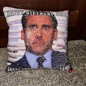 Michael Scott Reversible Sequined Pillow